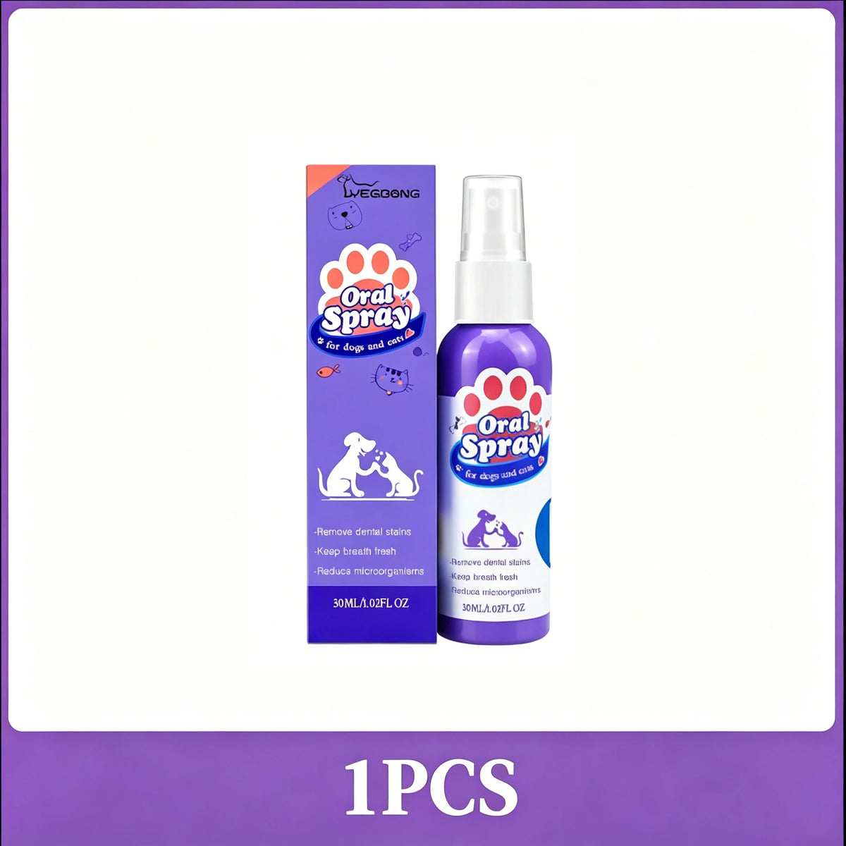 Pet Oral Care Spray Dogs Daily Teeth Cleaning