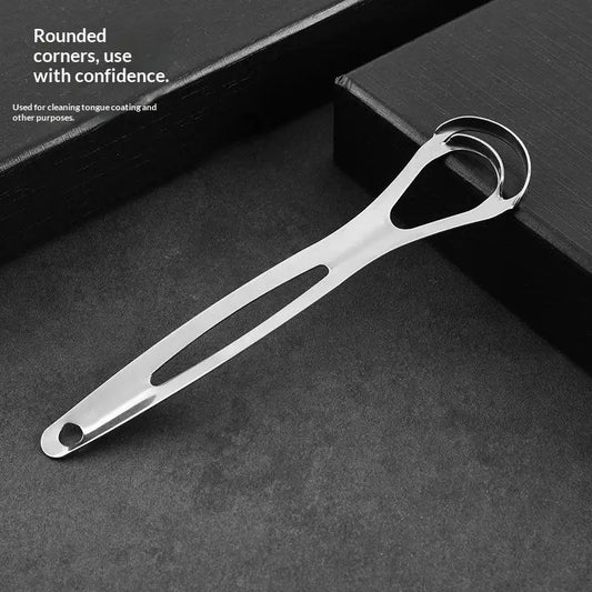 Stainless Steel Tongue Scraper Cleaner Scrapers Brush Mouth