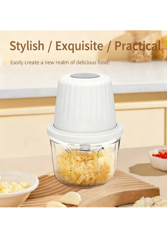 Cordless Electric Food Chopper 350ml Mini Processor 304