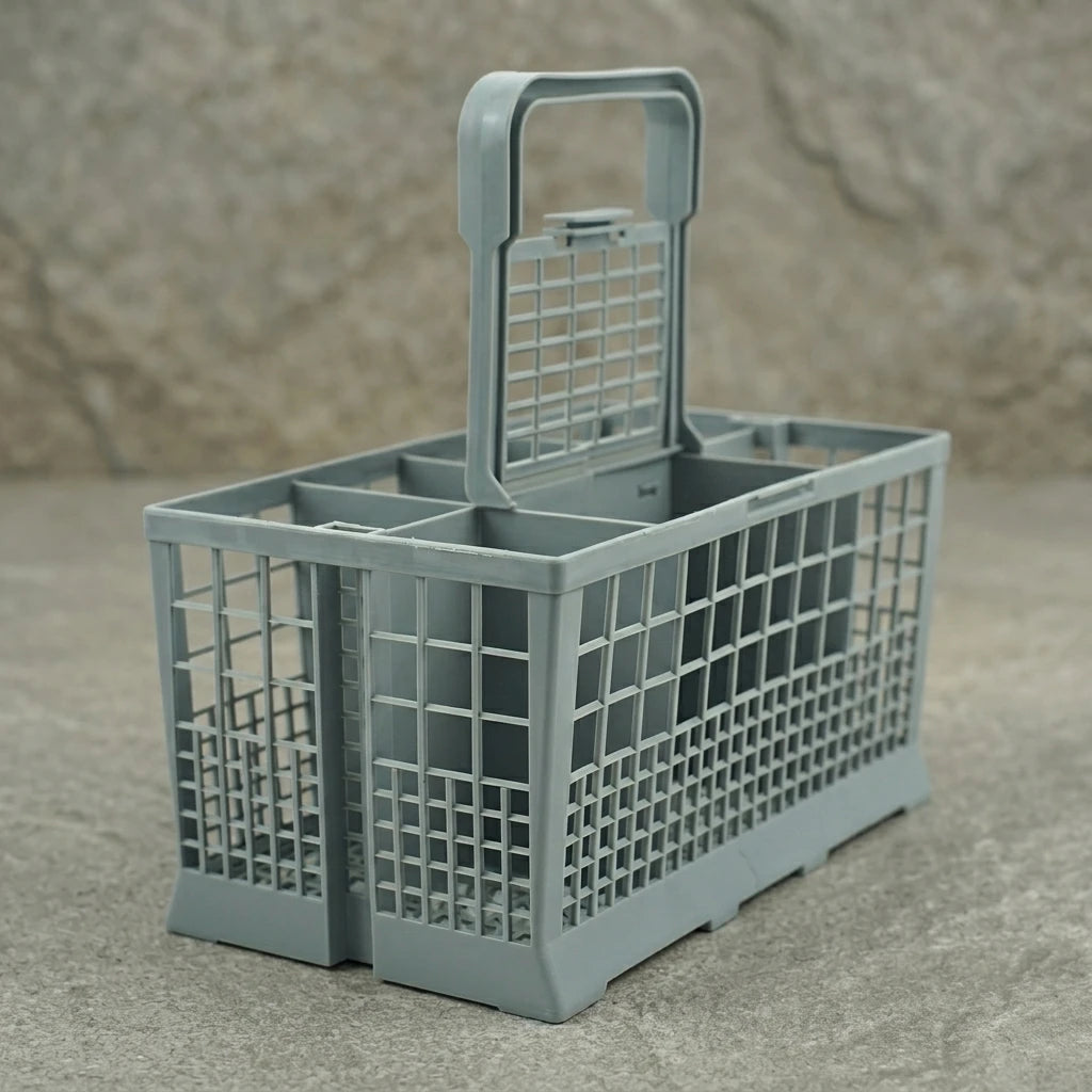Cutlery Basket Dishwasher High-Density Plastic Mesh Design