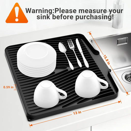 Silicone Dish Drying Mat Counter 15 X13 Dish
