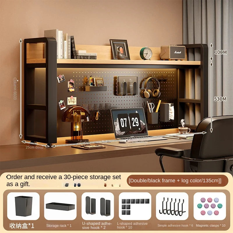 Desktop Shelving Unit Pegboard Desk/Computer Desk Multi-Layer