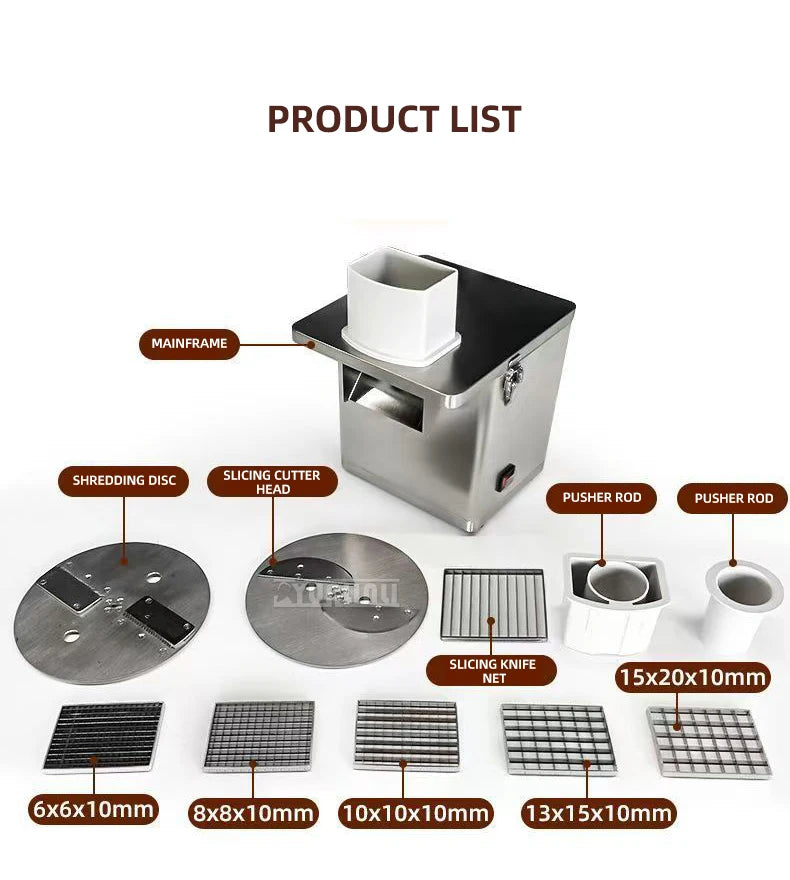 Electric Vegetable Dicer Canteen Electric Procesaador De