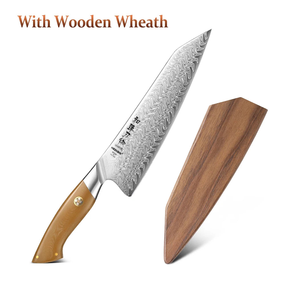 Hezhen Inch Chef Knife 67 Layers Damascus Steel