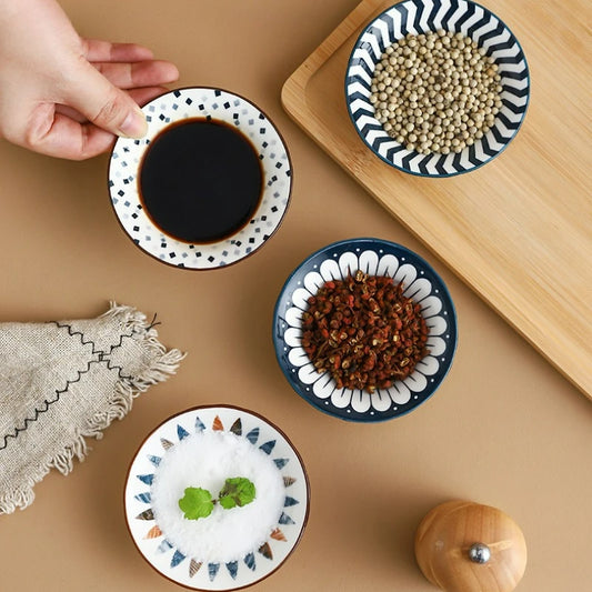 Japanese Style Ceramic Small Dessert Sauce Dish Mini