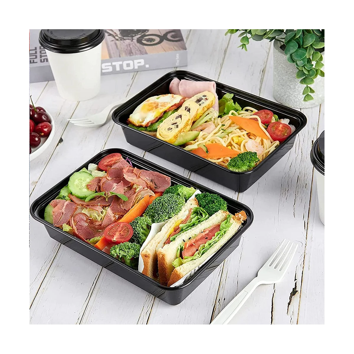 50-Pack Meal Prep Containers Reusable To-Go Food Containers