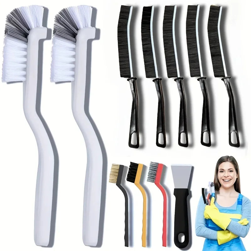 11pcs Multi-Purpose Cleaning Brush Long Handles Design Tight