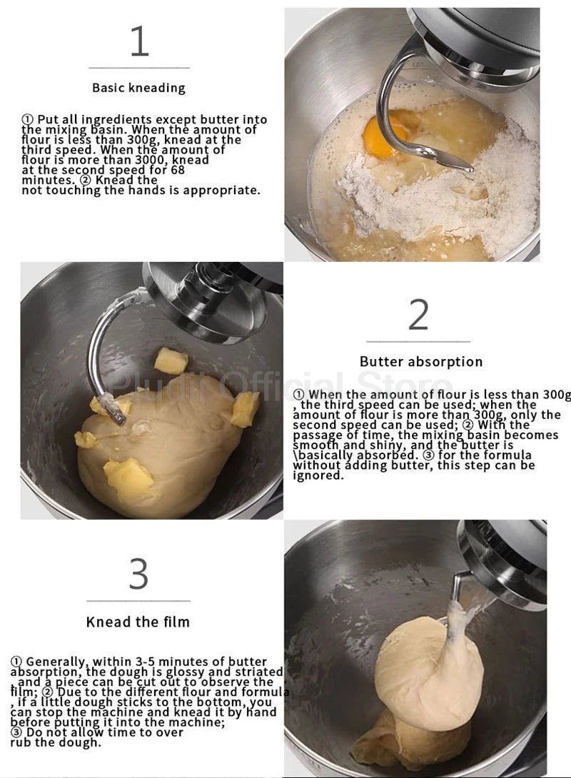 10l Stand Mixer 2000w Powerful Mixer Speed Settings