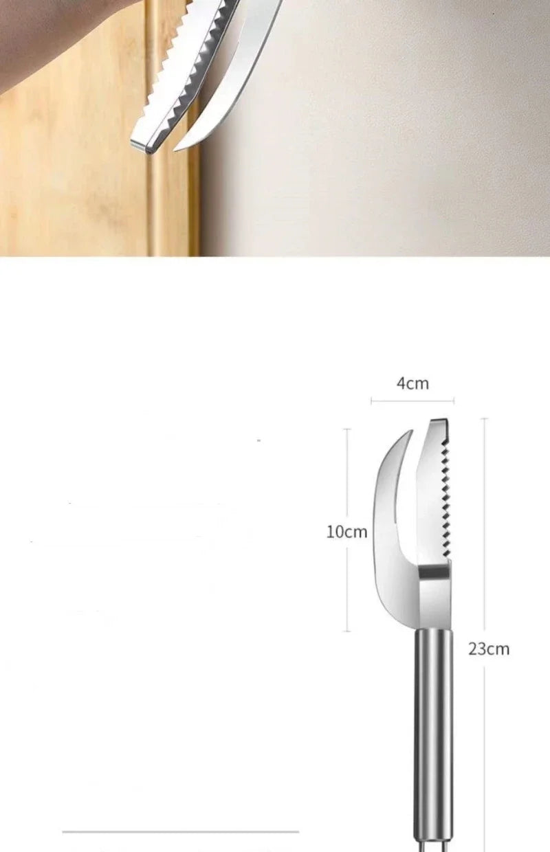 Stainless Steel In Fish Scale Knife Cut/Scrape/Digging Fish