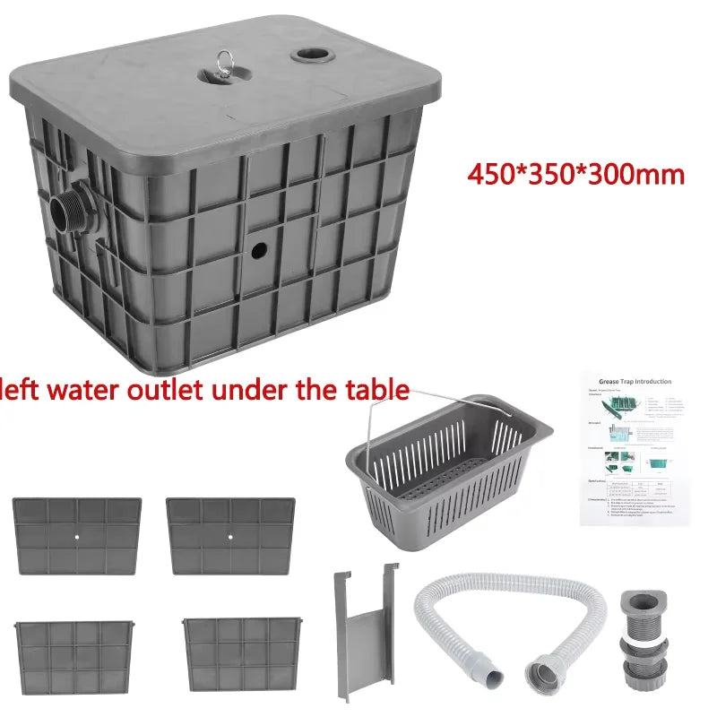 Commercial Oil-Water Separator Oil Grease Trap Outlet Restaurant