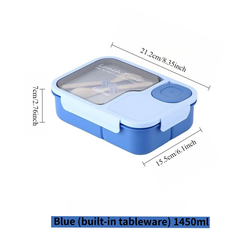 Bento Box- Lunch Box Built-In Tableware Sauce Box