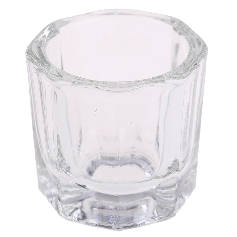 1xcosmetic Octagon Shaped Glass Dappen Dish Stainless Steel