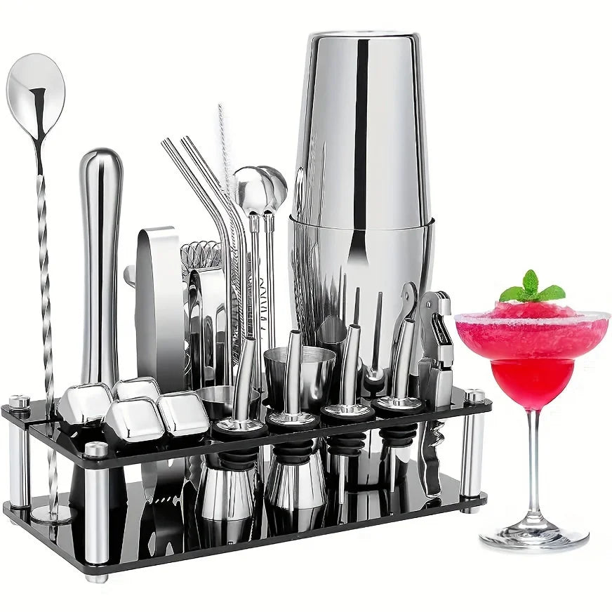 Professional Stainless Steel Cocktail Blender - Complete