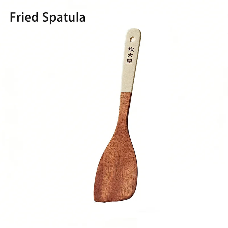 Cooker King Ebony Wood Cooking Crack Prevention Spatula