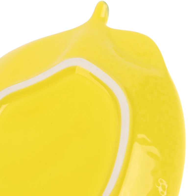 Creative Cartoon Lemon Shaped Ceramic Dish Salad Dish