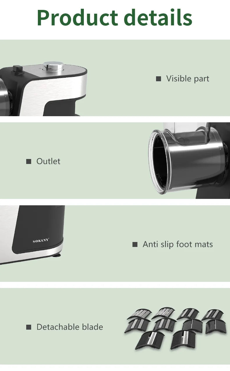 Sokany1180 Vegetable Cutter Slicer Shredder Carrot Potato