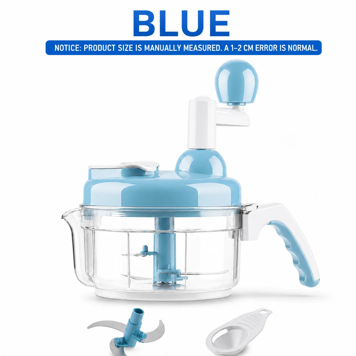 Food Chopper Quick Hand Crank Vegetable Processor Onion