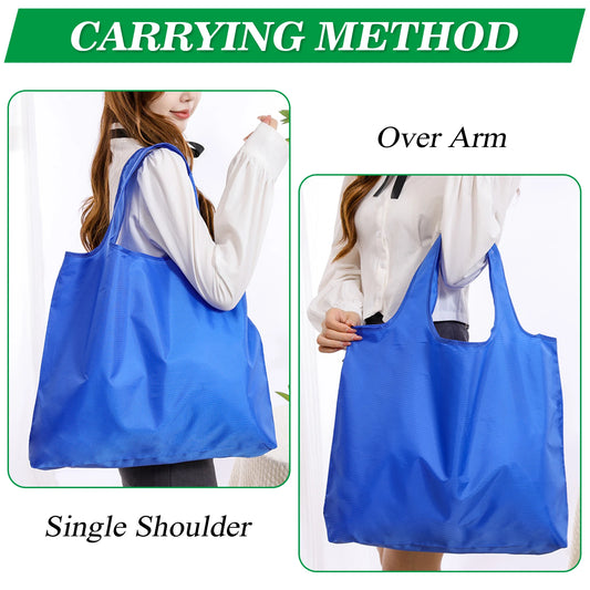 Reusable Grocery Bags Foldable Shopping Bags Machine Washable