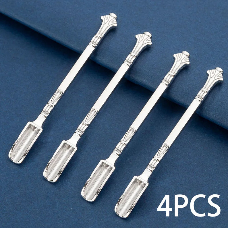 4pcs Metal Small Shovel Oil Spoon Creative Design