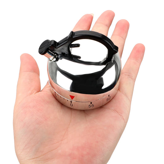 60 Minutes Timer Kettle Shape Mechanical Timer Countdown