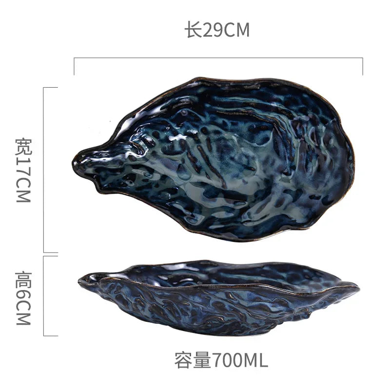 Japanese Restaurant Retro Creative Ceramic Kiln Change Tableware