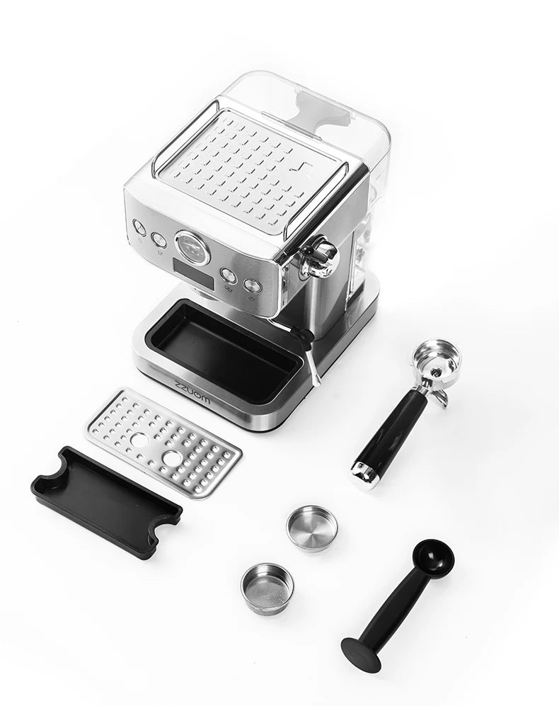 20bar Semi-Automatic Espresso Machine Stainless Steel Casing