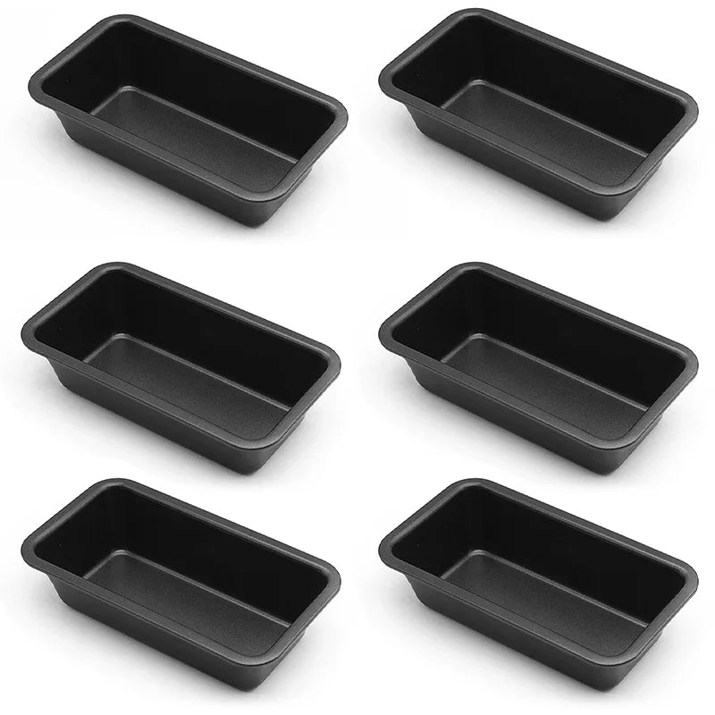4/6pcs Mini Bread Mold Carbon Steel Nonstick Cake