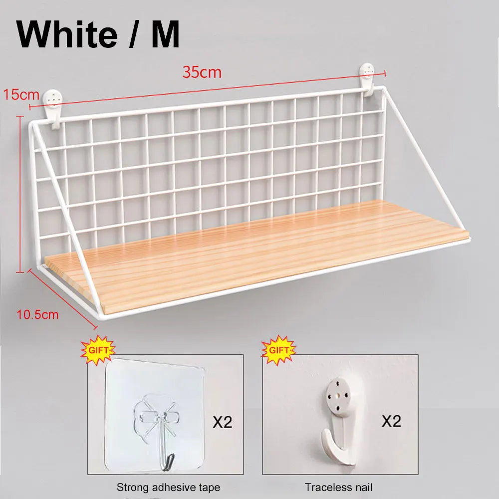 Spice Rack Hanging Wooden Spice Jar Storage Shelf