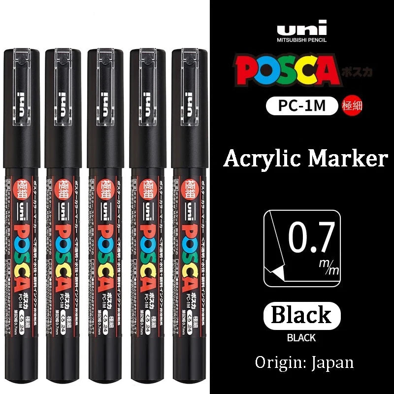 Uni Posca Full Marker Pen Storage Bag Pc-1m