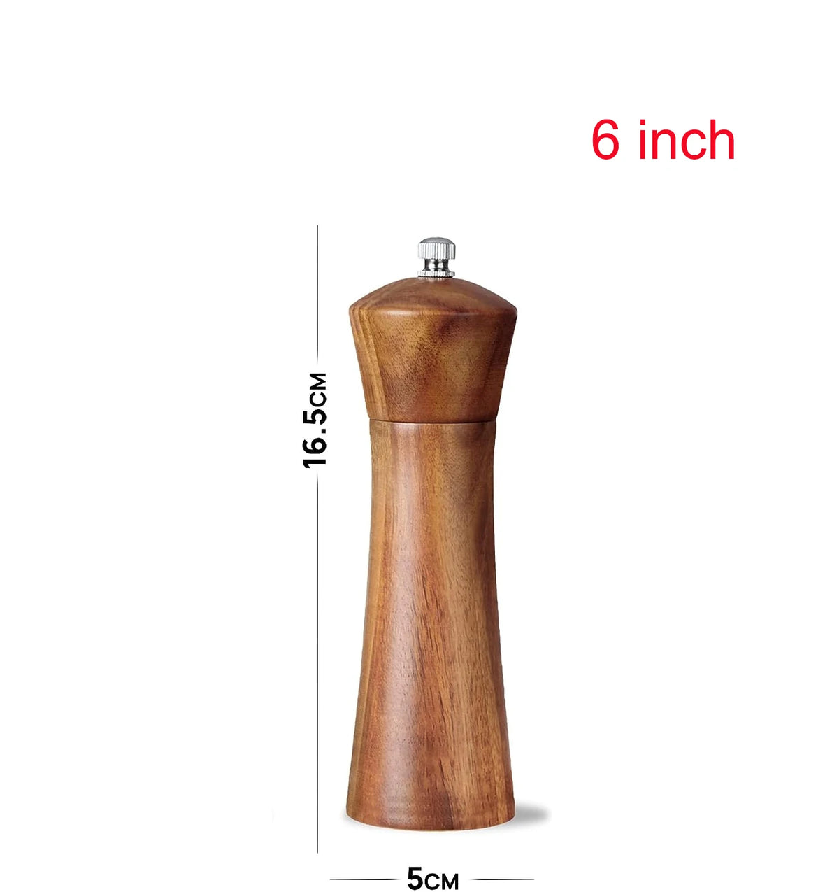 Flymuyu Salt Pepper Grinder Acacia Wooden Spice Pepper