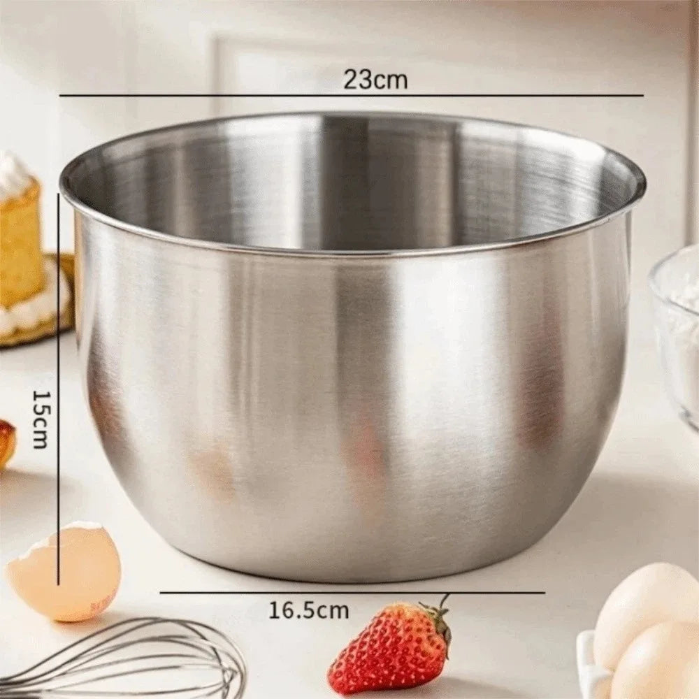 Deep Design Stainless Steel Mixing Bowl Cooking Baking