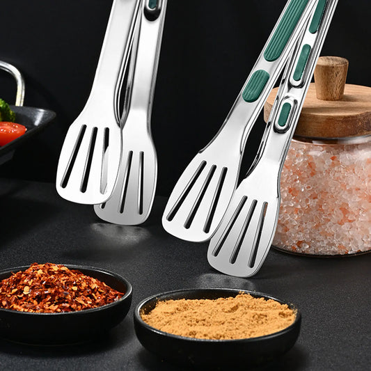 Stainless Steel Tongs Buffet Restaurant Cooking Tongs Suitable