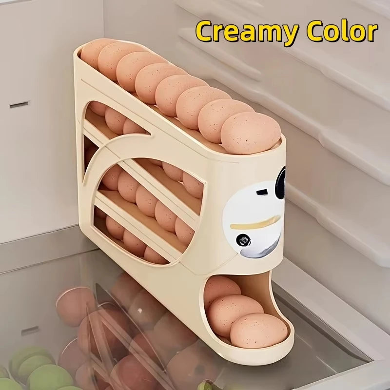 Tier Egg Storage Box Rolling Egg Design Large