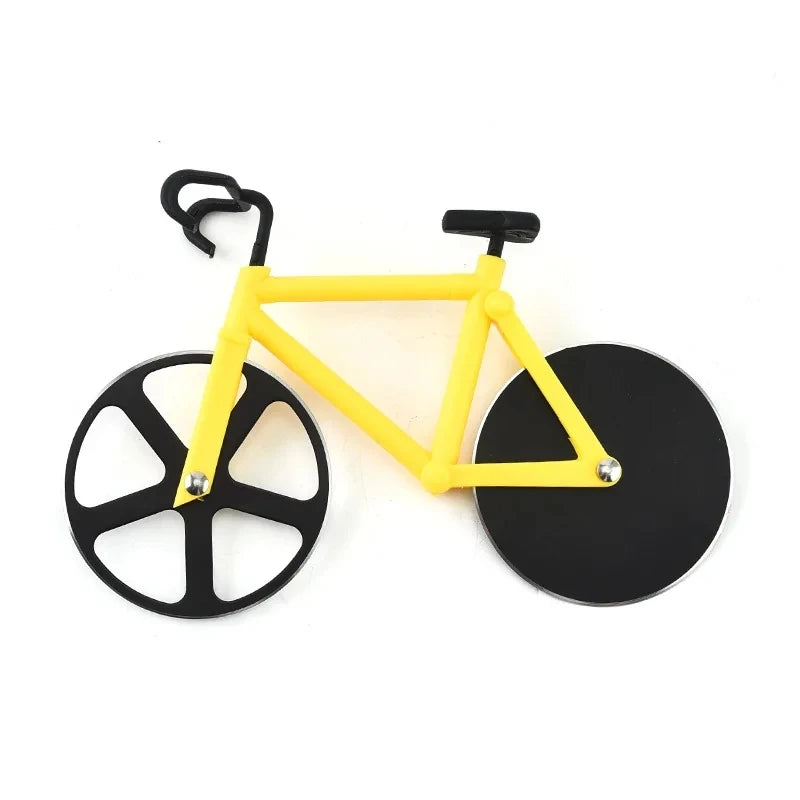 Bicycle-Shaped Pizza Cutter Stainless Steel Cutting Wheel Fun