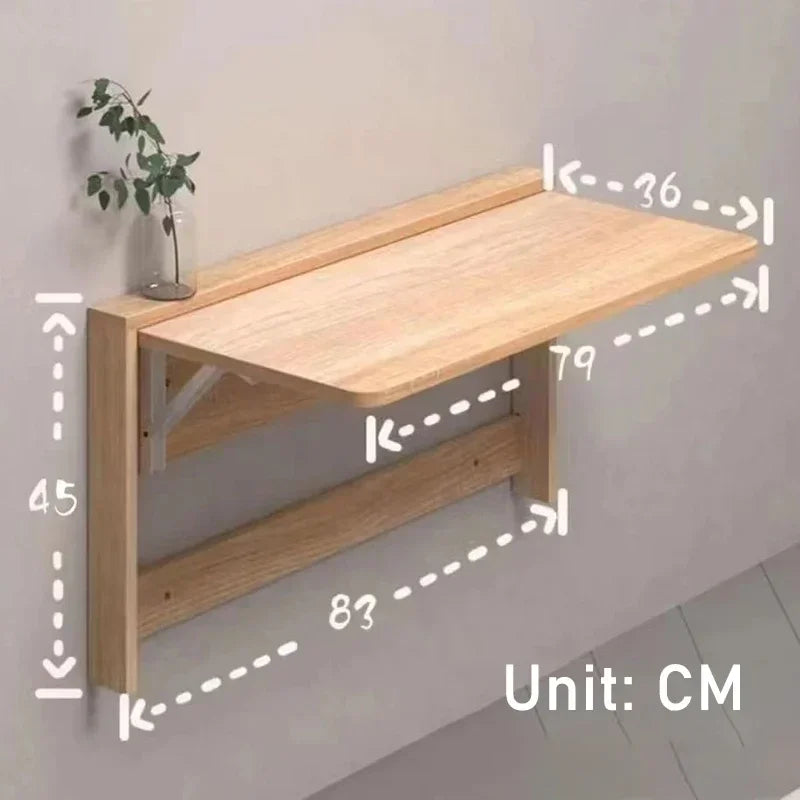 Floating Wall Shelves Folding Organizers Storage Rack Desk