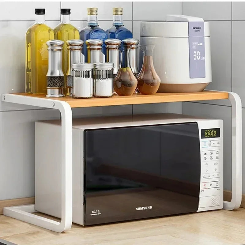 Seasoning Oven Rack Multi-Layer Seasoning Storage Holder Wood