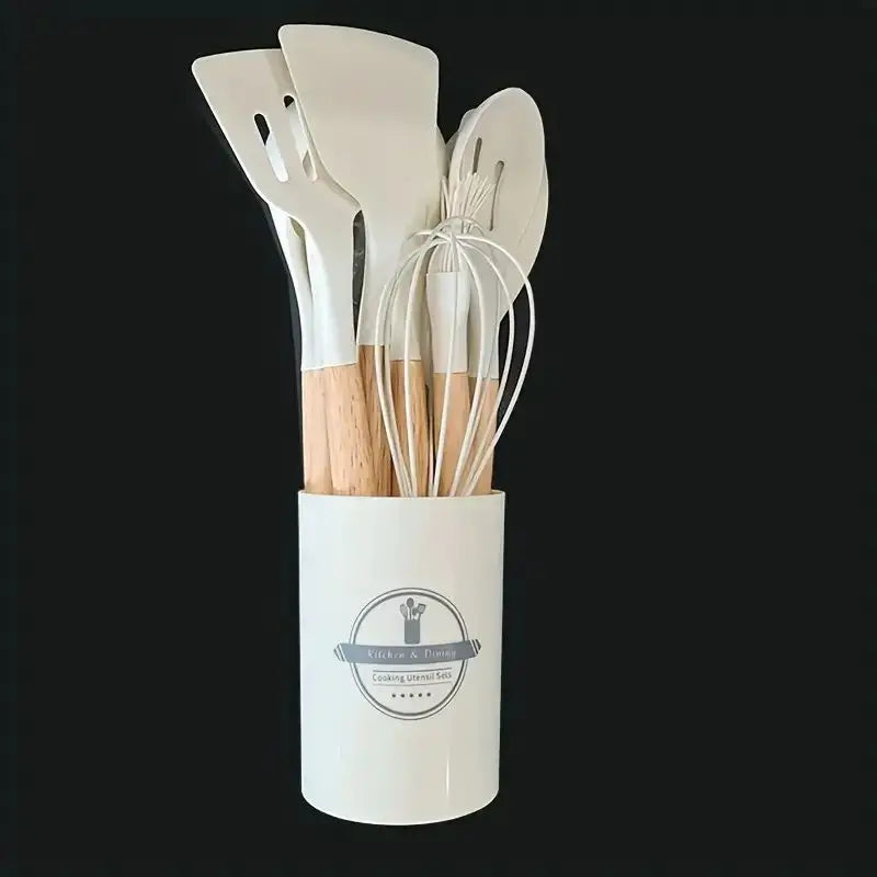 12pcs Silicone Cookware Cooking Baking Tableware Silicone Shovel