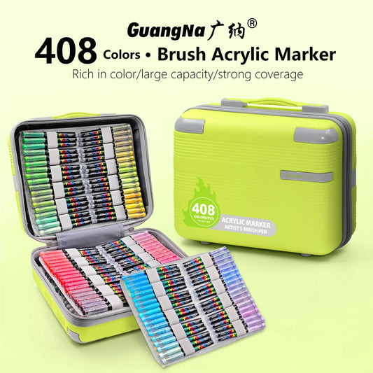Guangna 12/360/408 Colors Acrylic Paint Pen Markers Acrylic