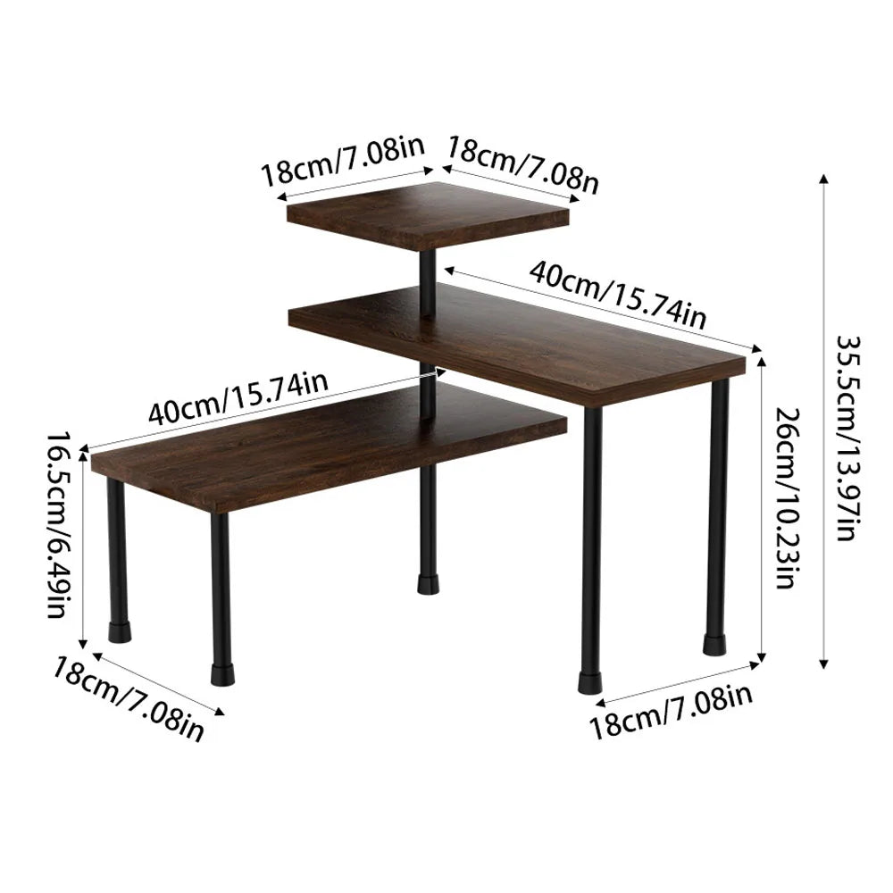 Countertop Organizer Organization Tier Moveable Corner Shelf