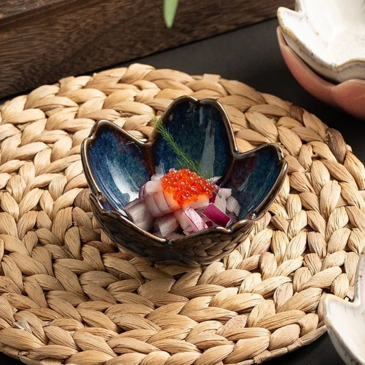 Desktop Organizer Retro Ceramic Dipping Dish Exquisite Cute
