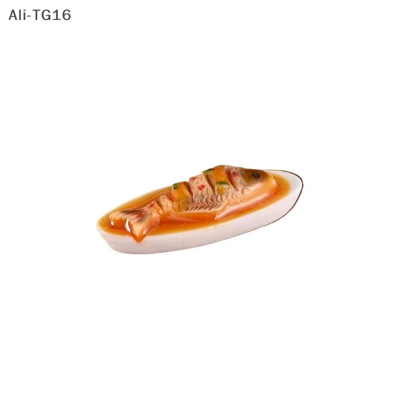 1/12 Dollhouse Miniature Chinese Dishes Food Models Dollhouse