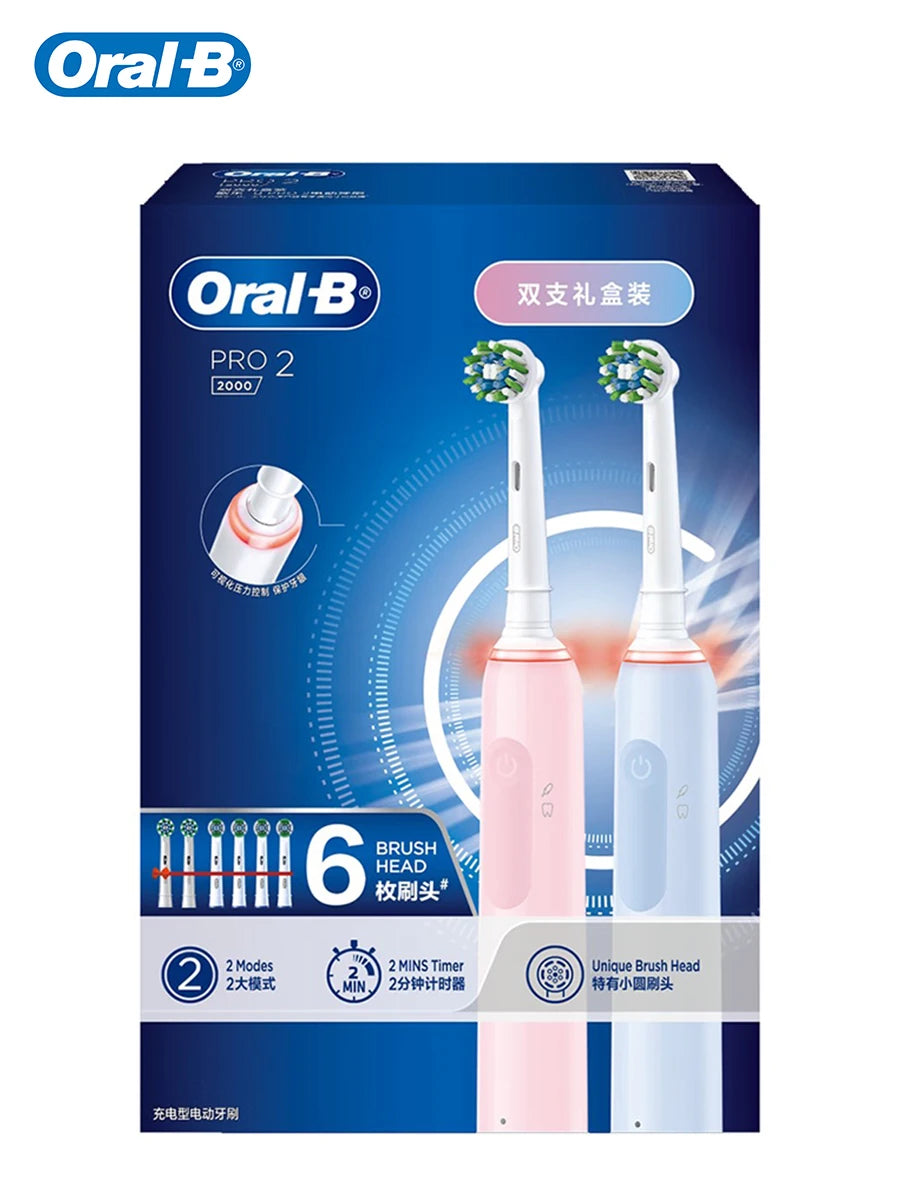 Oral Pro 2000 Electric Toothbrush Gentle&Premium Mode Smart