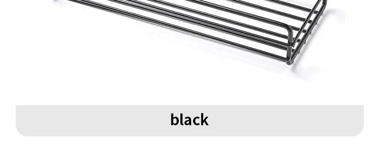 Bathroom Storage Rack Organizer Shelf Black Shelves Corner
