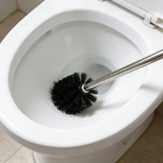 Toilet Brush Hard Bristle Strong Cleaning Power Suitable