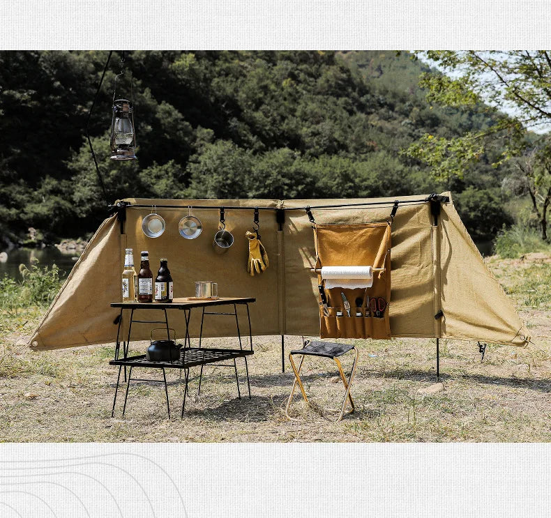 Outdoor Canvas Utensil Organizer Wall Mounted Paper Towel