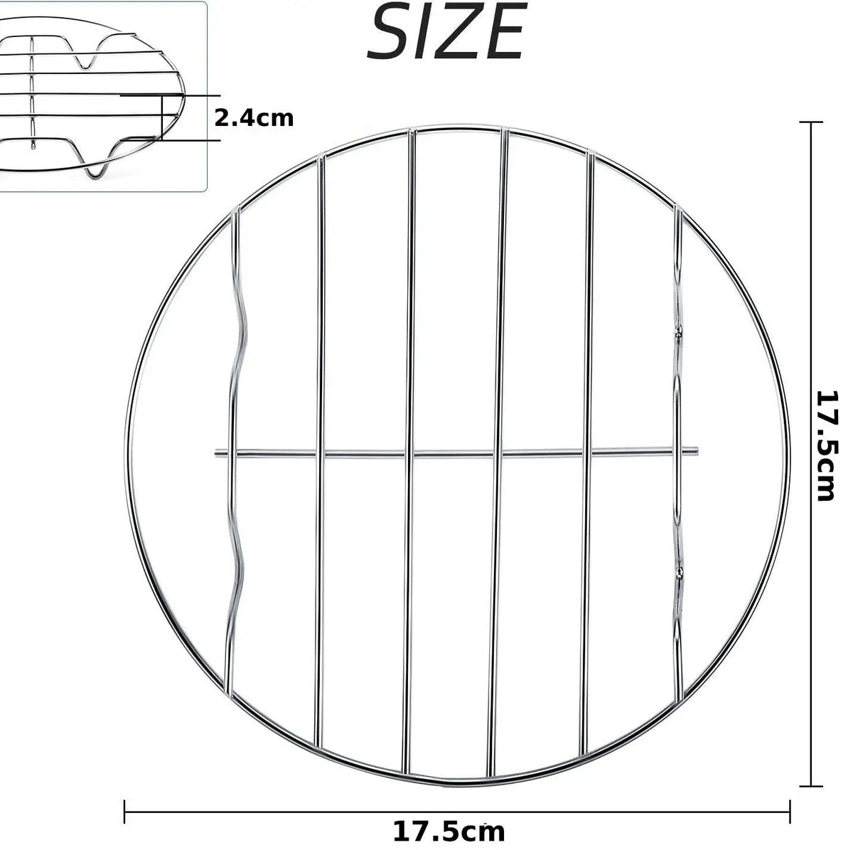 6/7/8 Inch Round Cooling Rack Stainless Steel Cooking