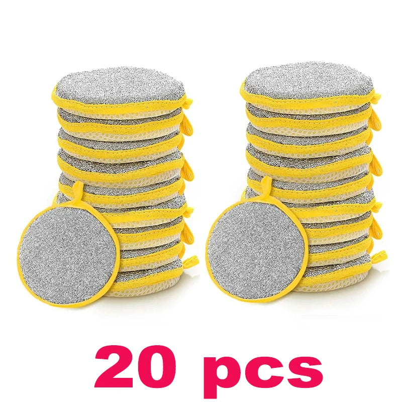 Dish Washing Sponge Dishwashing Magic Sponges Cloth Double-Sided