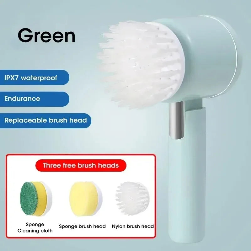 Electric Cleaning Brush Rotary Scrubber Bathroom Balcony Cleaning