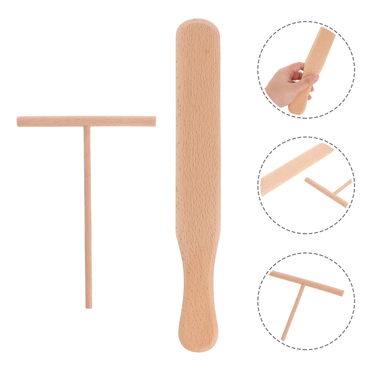 Wooden Crepe Rake Pancake Maker Cooking Utensils Pie