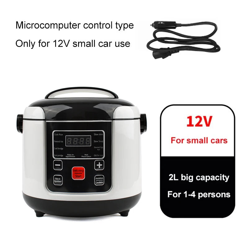 12v/24v Electric Pressure Cooking Pot Car Truck Smart